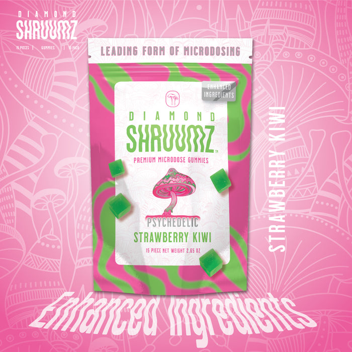 Diamond Shruumz Microdose Gummies (15 per pack) (10packs/Display)