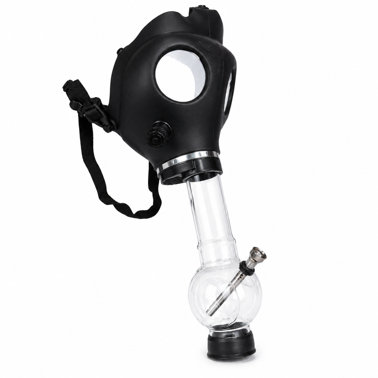 Silicone Gas Mask with Acrylic Water Pipe in Box