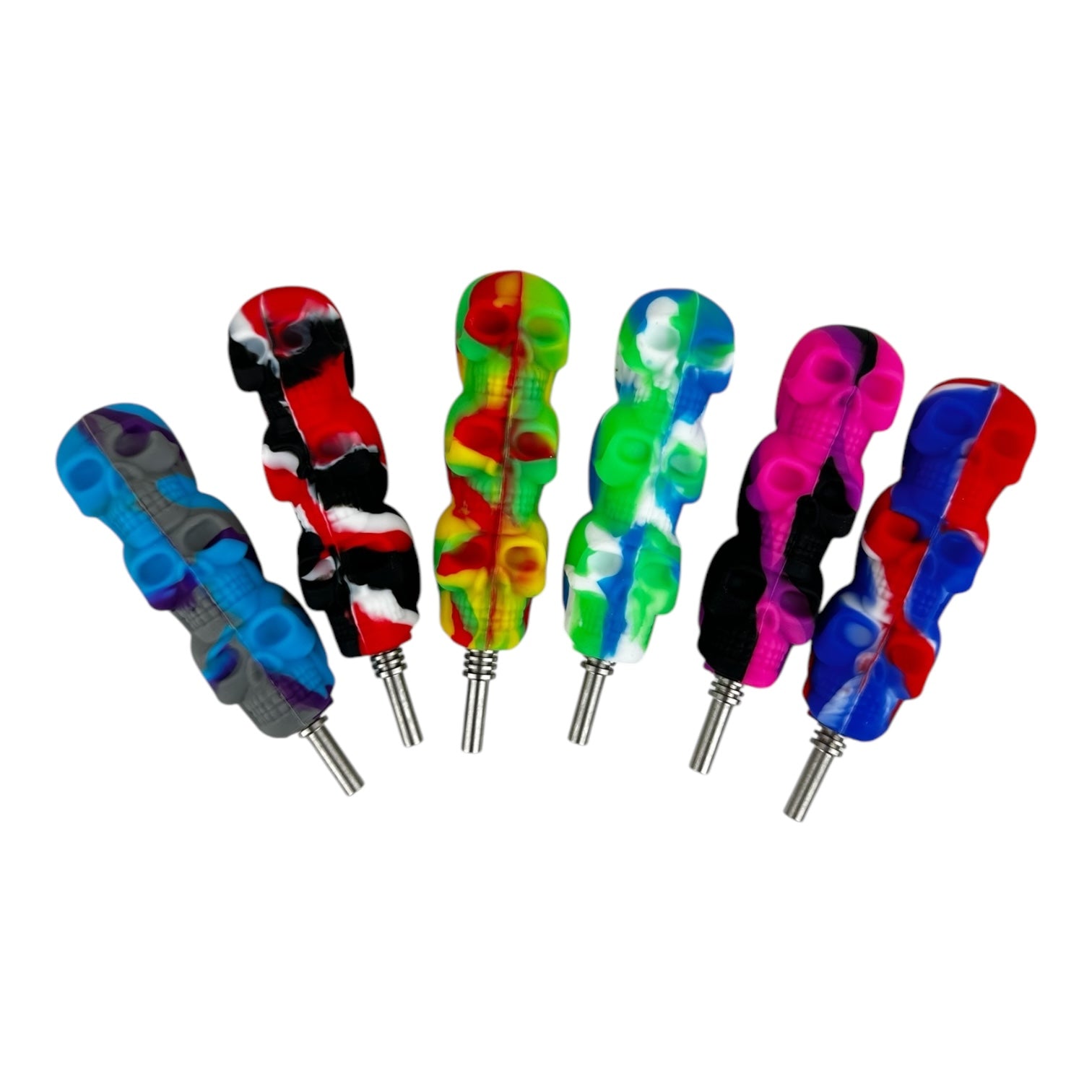 Silicone 3 Skull Nectar Collector