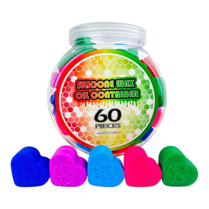 Silicone Wax Oil Container 60pc Jar 