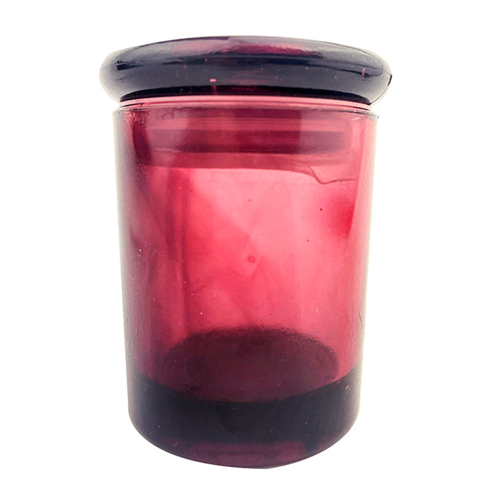 Small Color Glass Pop Top Air Tight Jar
