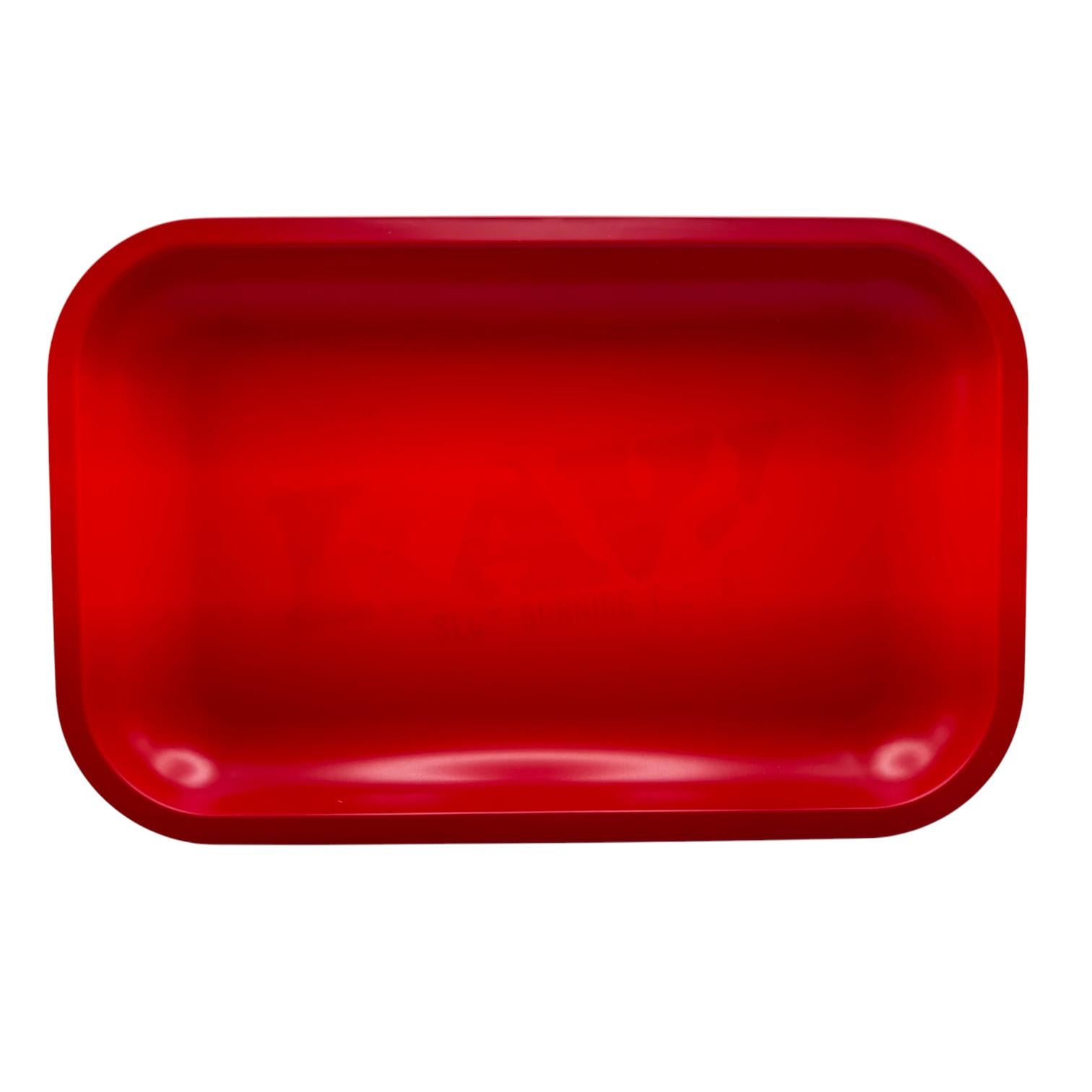 Small Raw Murder'D Red Rolling Tray 11" x 7" - 50/Mc