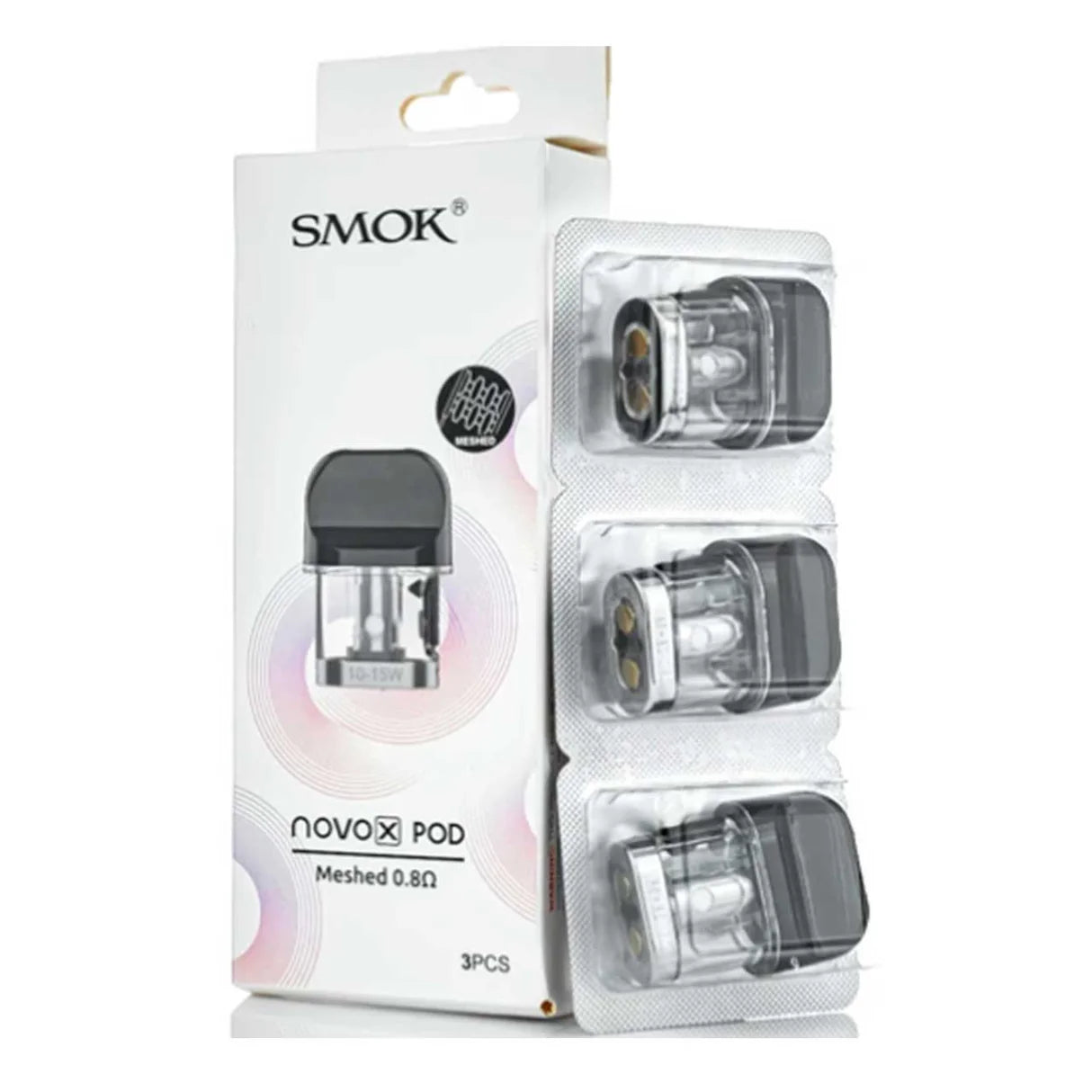Smok NOVO X Meshed 0.8ohm Pod Cartridge (Pack of 3)