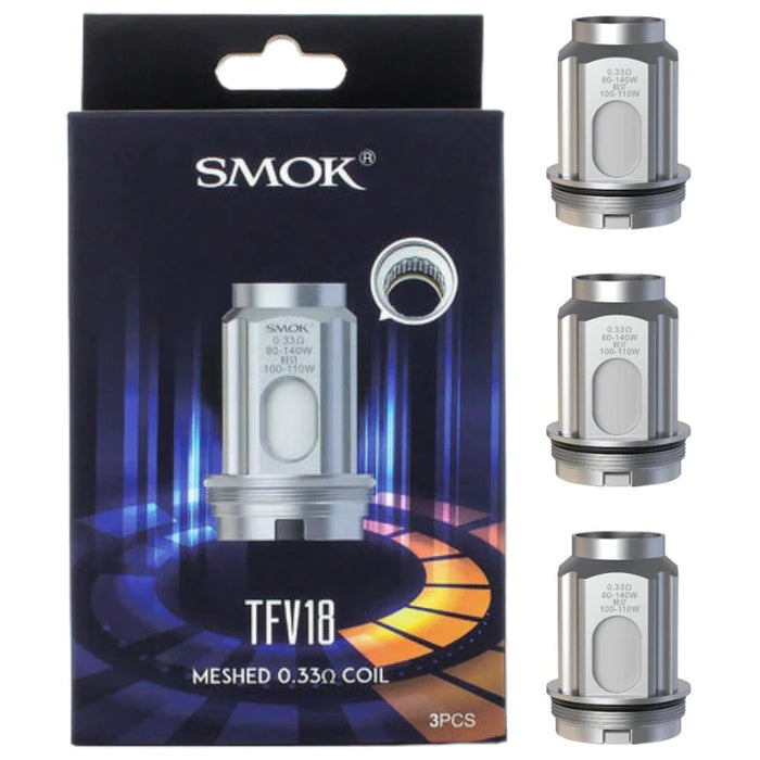 Smok TFV18 Dual Meshed 0.33 ohm (80–140W) (Pack Of 3)