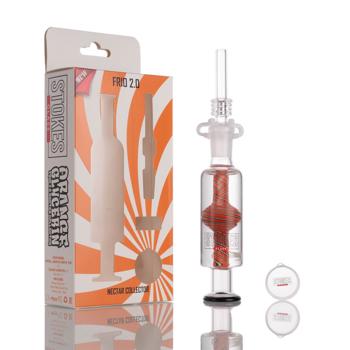 Stokes - Frio 2.0 Nectar Collector -  Orange Glycerin