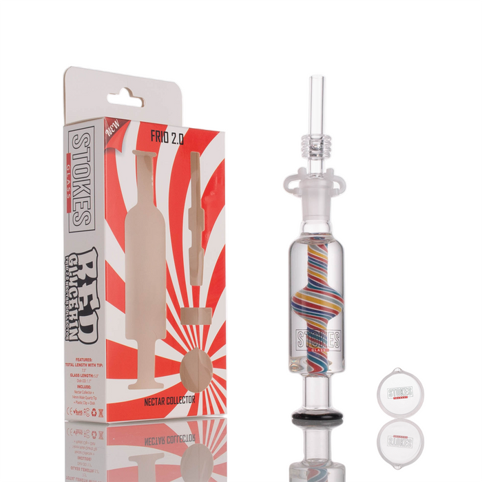 Stokes - Frio 2.0 Nectar Collector -  Red Glycerin