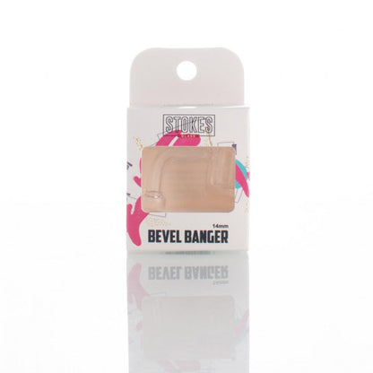 Stokes - Quartz 14mm Bevel Banger - 90° degree