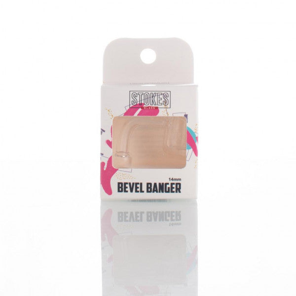 Stokes - Quartz 14mm Bevel Banger - 90° degree