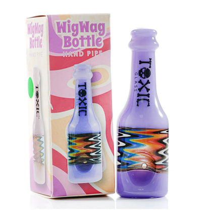 TXH12 —Toxic Wigwag Bottle Hand Pipe