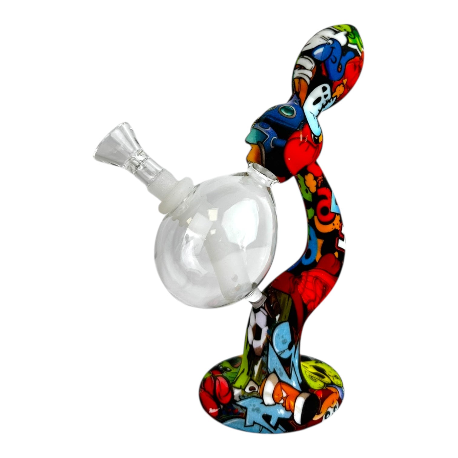 Telescope Silicone Glass Water Pipe