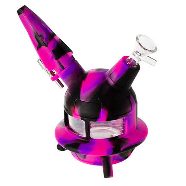 Spaceship Glass & Silicone Nectar Collector + Water Pipe