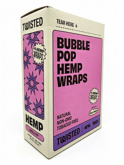 Twisted Hemp Wraps (4 Wraps per Pack / 15 Packs Per Display)