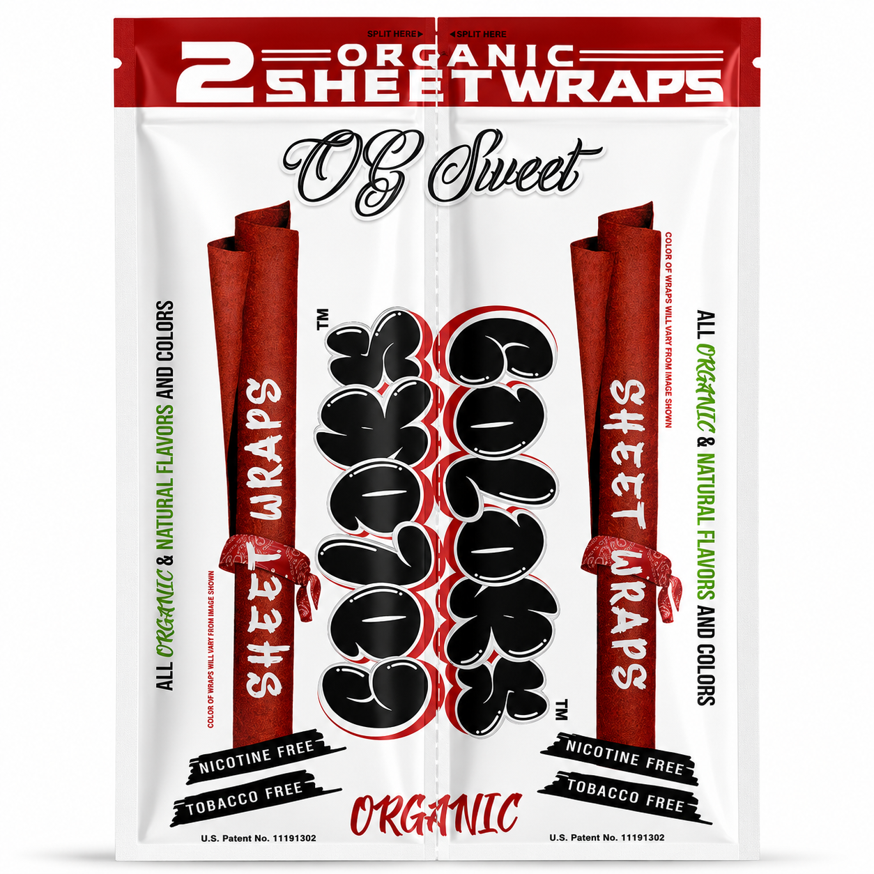 U-Nited Colors Organic 2 Sheet Wraps