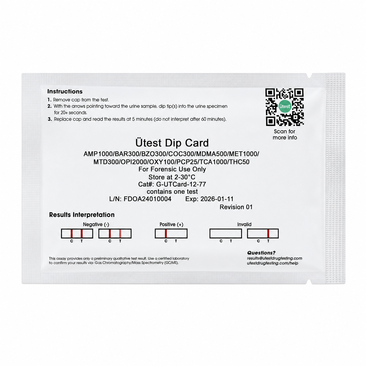 UTEST - FENTANYL 50NG/ML