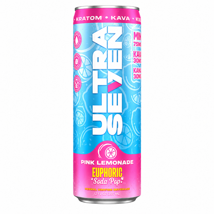 Ultra 7Seven Kratom Drink 75mg MIT- 30mg Kava- 30mg Kanna 12fl oz. 12 Can