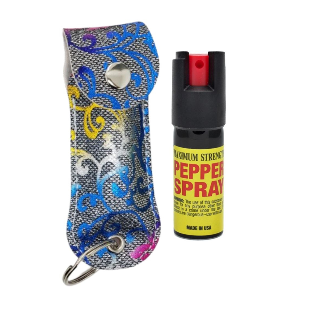 Cheetah Pepper Spray Maximum Strength w/Key-Chain Case Self Defense