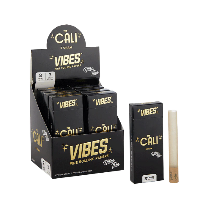 VIBES - The Cali 2 Gram Ultra Thin (8 Packs of 3 Rolls)
