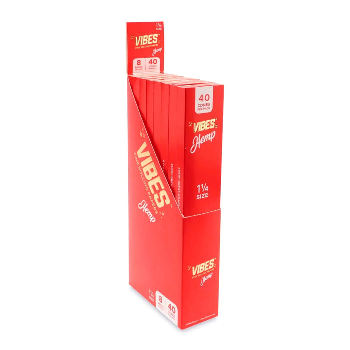 VIBES 1 1/4 Size Cones (Single Pack 40 Cone / 8 Packs Per Display)