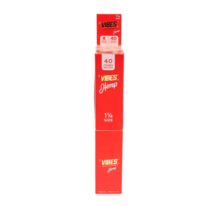 VIBES 1 1/4 Size Cones (Single Pack 40 Cone / 8 Packs Per Display)