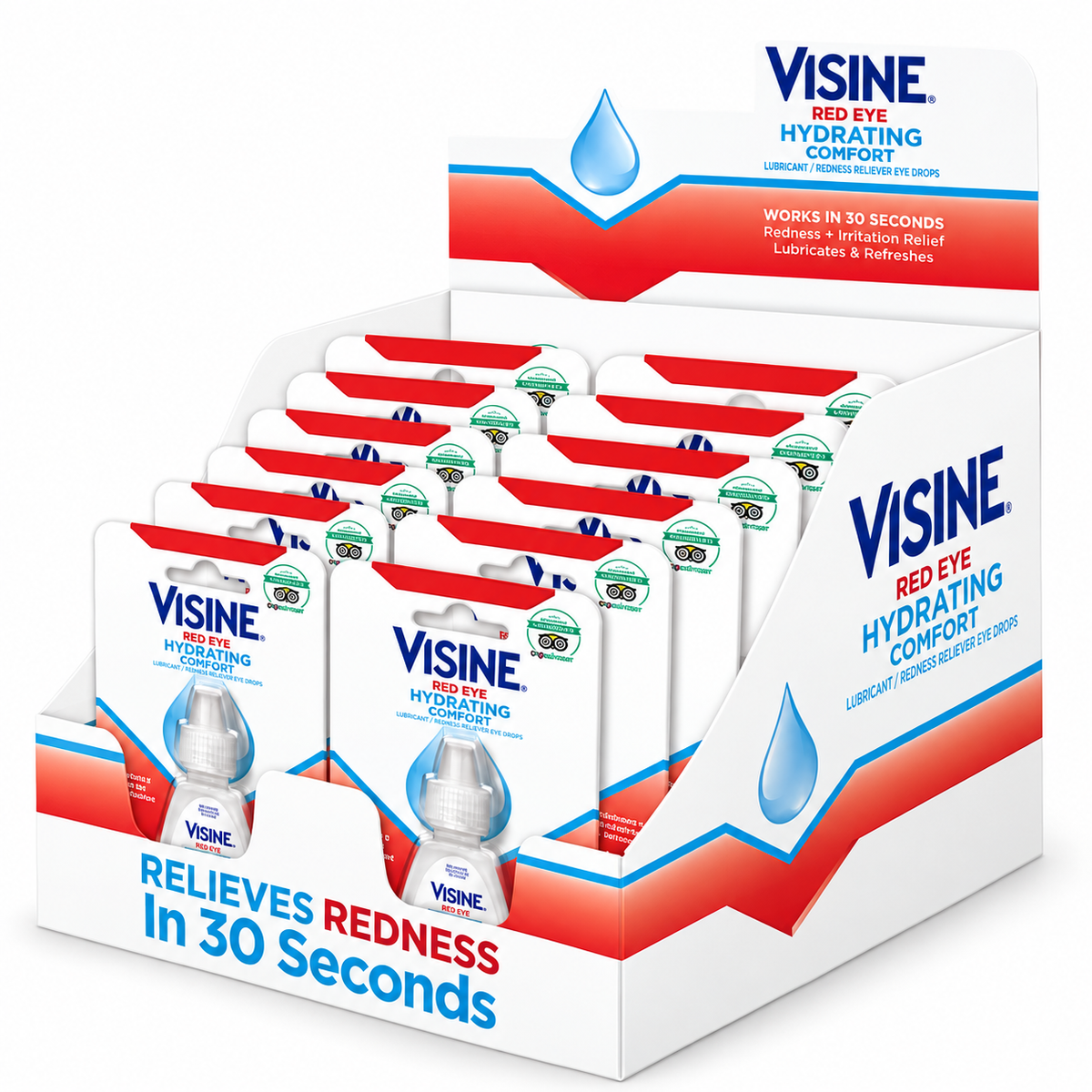 Visine Red Eye Drops (12pc Display)