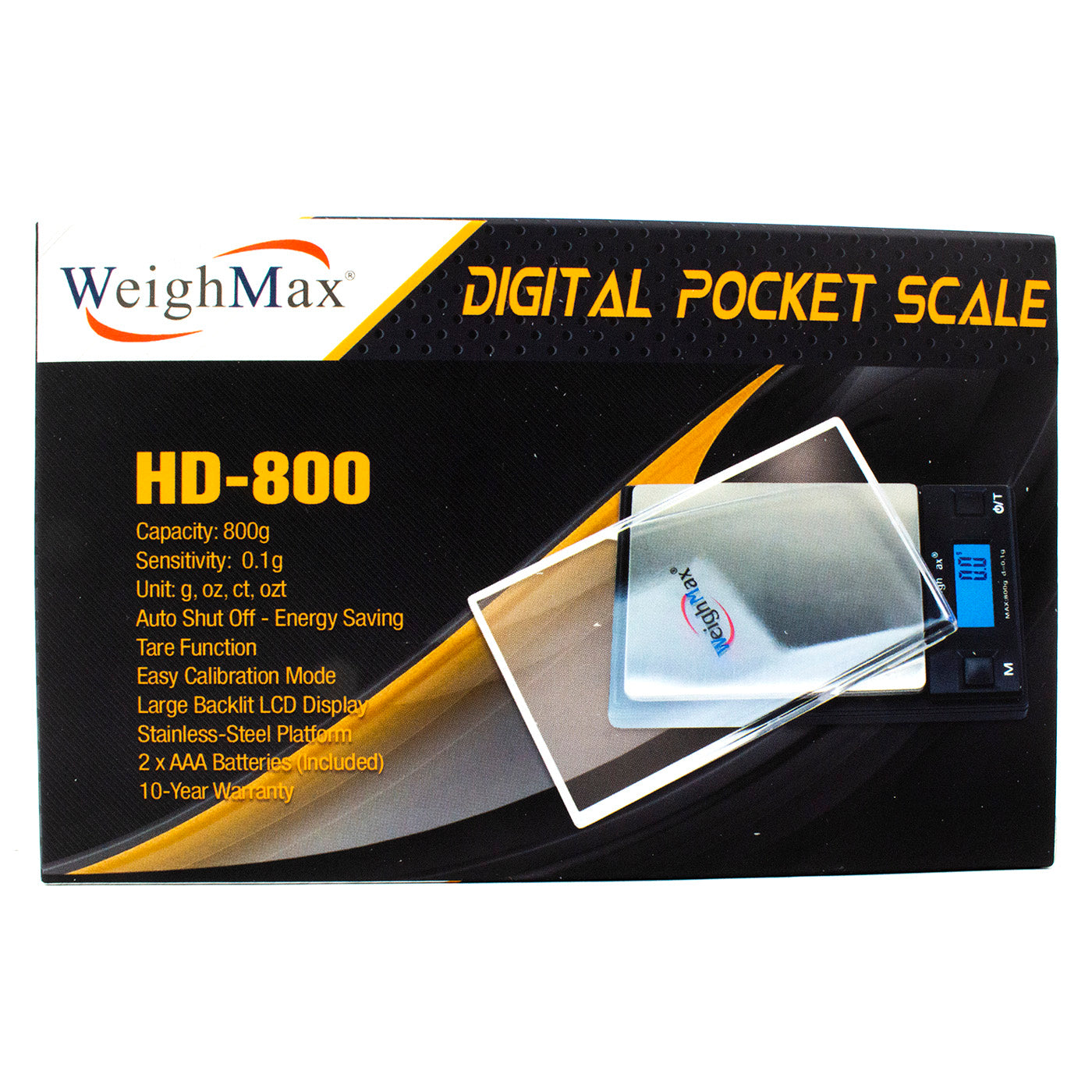 WeighMax Digital Pocket Scale HD-800 (800gx0.1g)