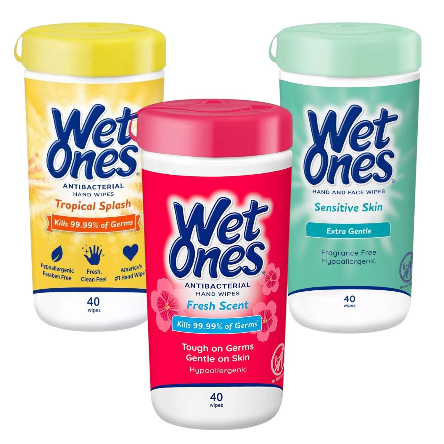 Wet Ones Antibacterial Hand Wipes Safe Can