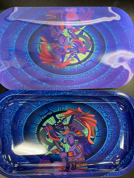 3D Medium Metal Rolling Tray With Magnetic Lid