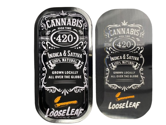 3D Small Metal Rolling Tray With Magnetic Lid