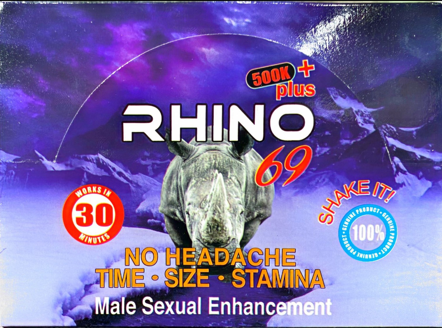 Rhino 69 500K Plus (12ct Display) – Smoke Tokes