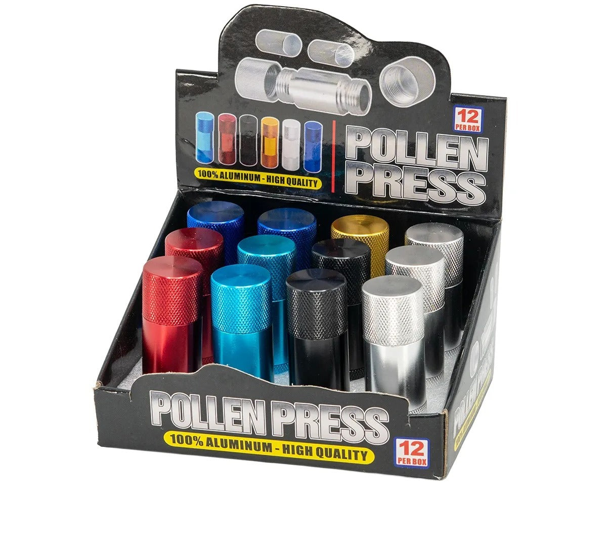 Micro Pollen Press Assorted Colors 12ct Display