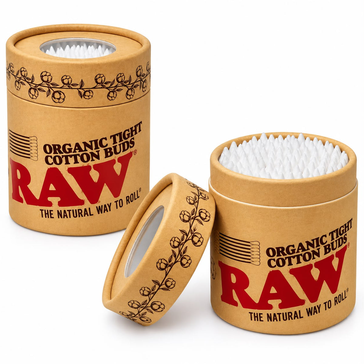 Raw Organic Cotton Buds 100ct