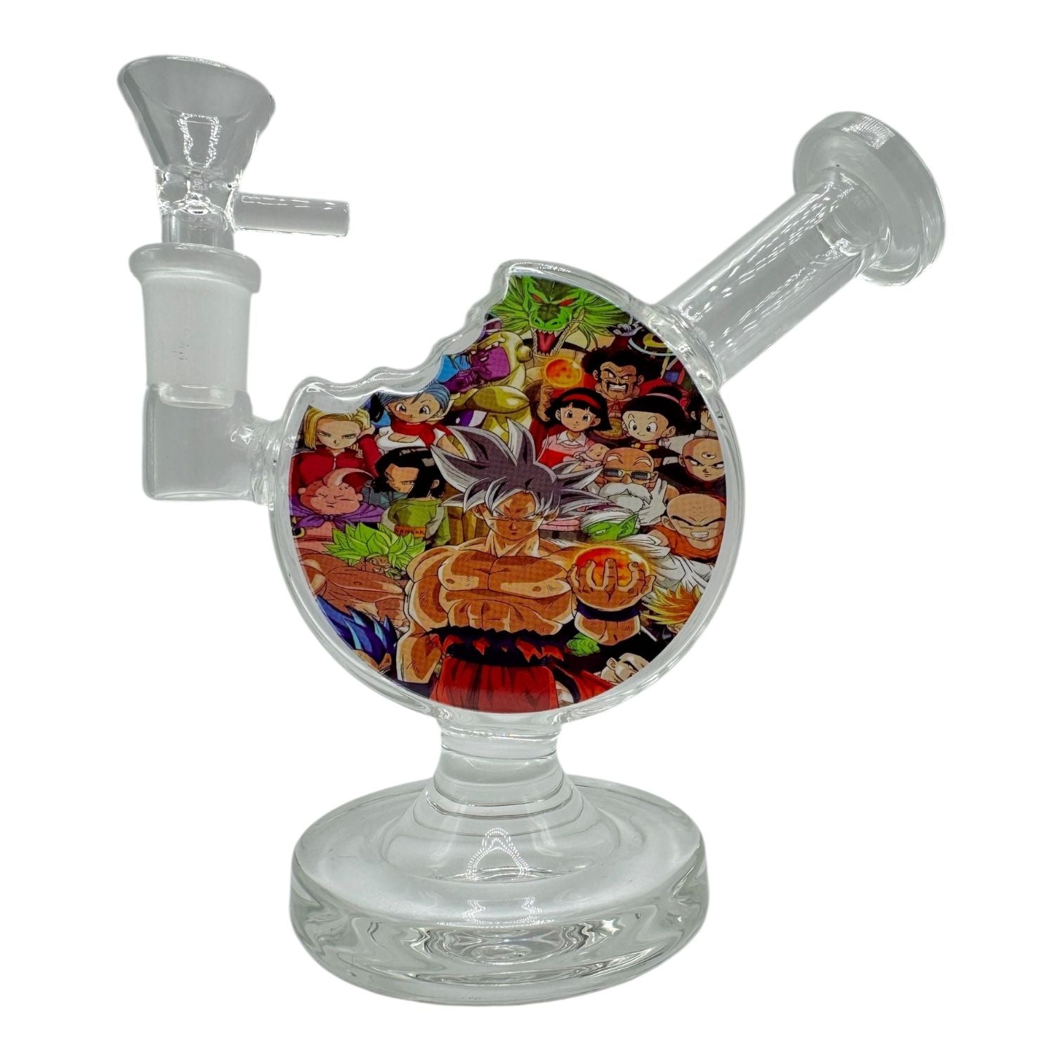  6" Cookie Bite Glass Water Pipe