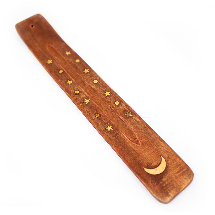 Wooden Incense Holder w/ Design - 12ct Assorted