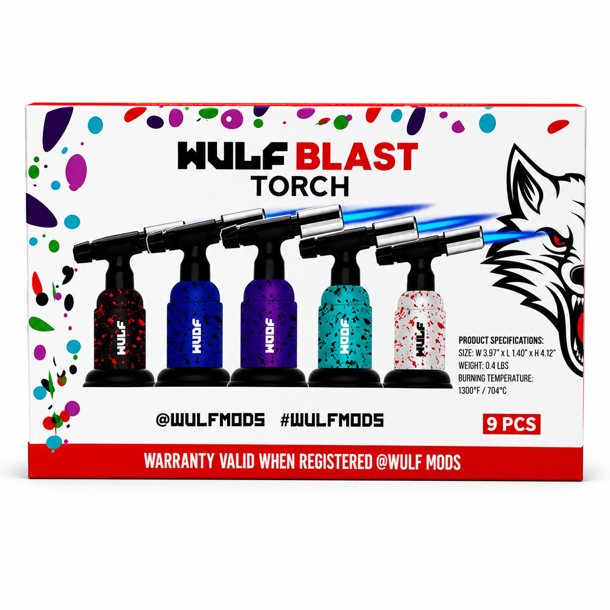 Wulf Blast Torch (9pc Display)