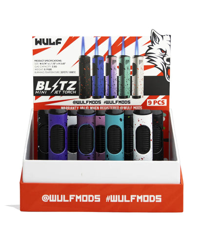 Wulf Blitz Mini Jet Torch - 9pc Display