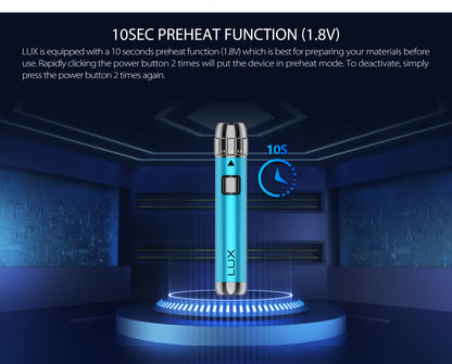 Yocan LUX 510 Threaded Vape Pen Battery - 20pcs Per Display