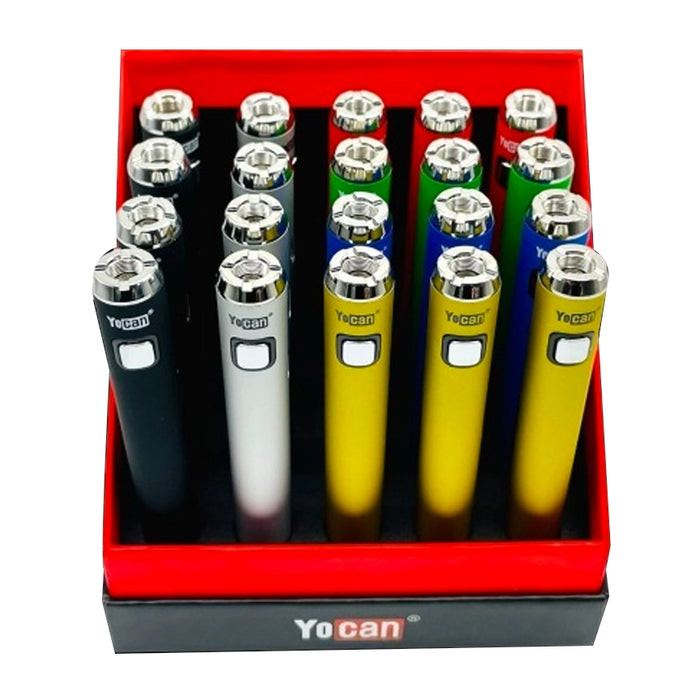 Yocan Ari Plus Vape Pen Battery 900mah - Assorted Colors (20pcs/box)