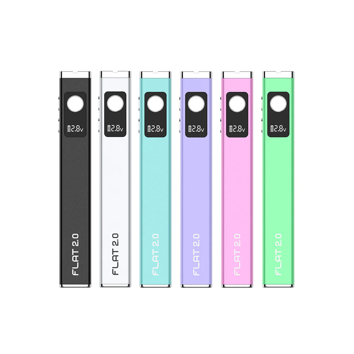 Yocan Flat 2.0 650mah Adjustable Voltage 510 Battery 12pc/Dis