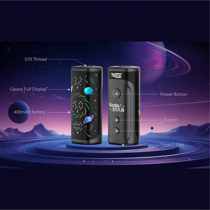 Yocan Kodo Star 510 Box Mod Portable Battery 400mAh - 15pc Display