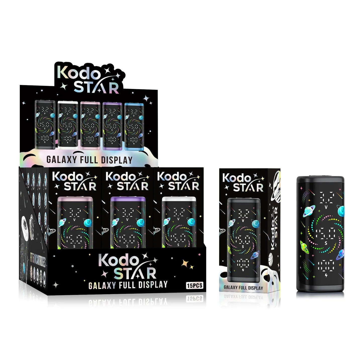 Yocan Kodo Star 510 Box Mod Portable Battery 400mAh - 15pc Display