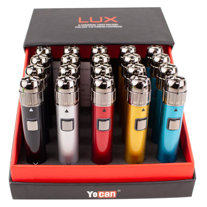 Yocan LUX 510 Threaded Vape Pen Battery - 20pcs Per Display