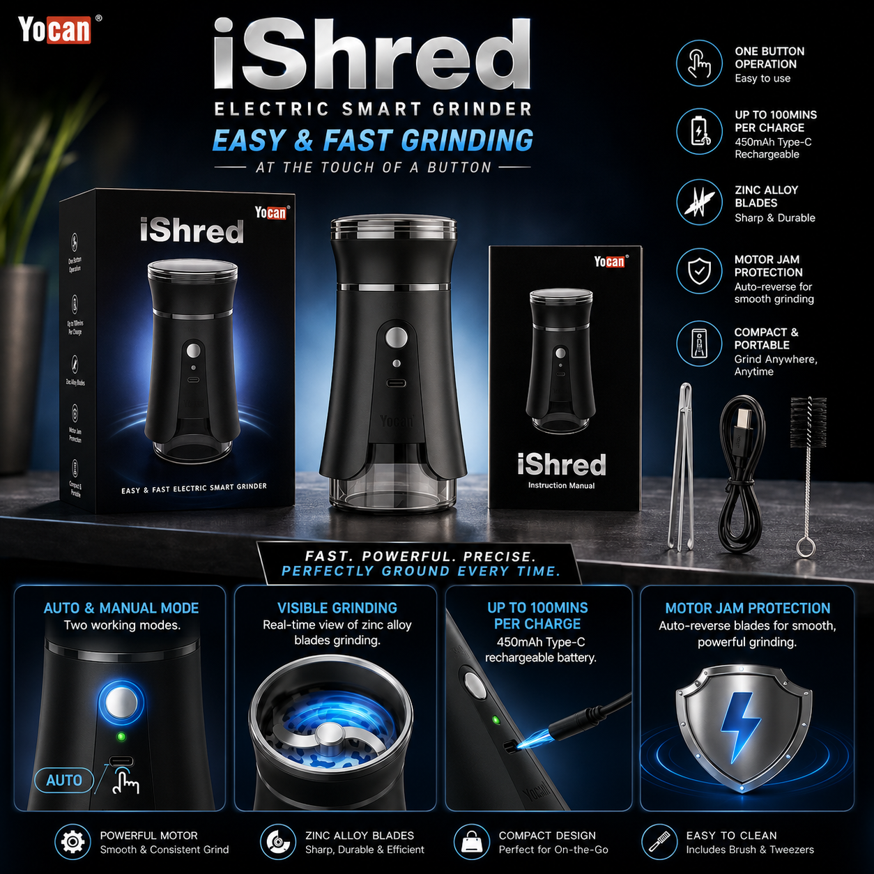 Yocan iShred Electric Smart Grinder