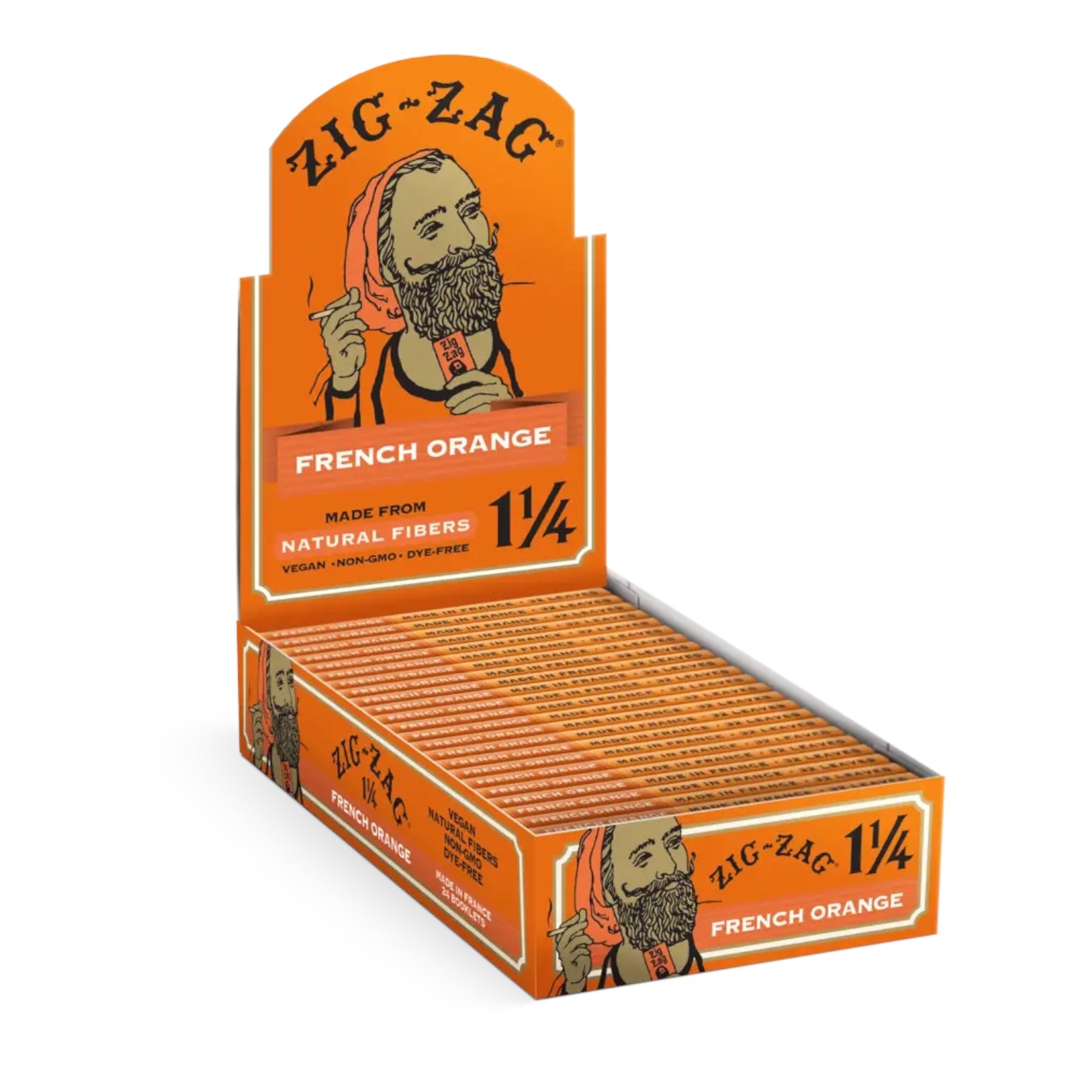Zig-Zag 1 1/4" Size Rolling Paper "French Orange"