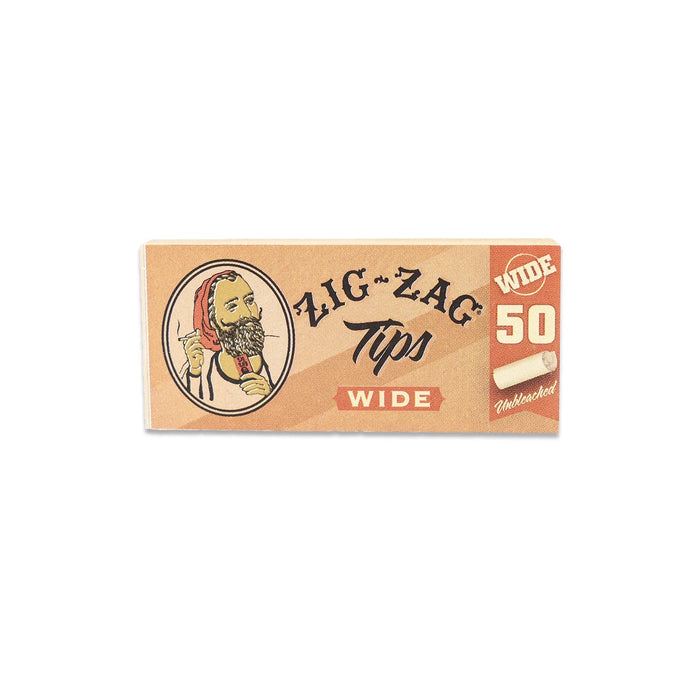 Zig-Zag Unbleached Wide Tips 50 pack