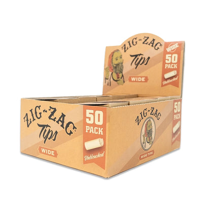 Zig-Zag Unbleached Wide Tips