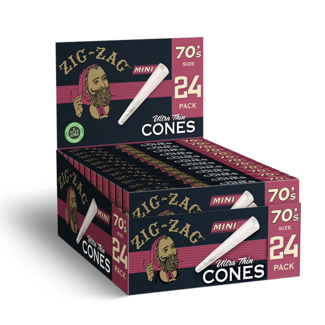 Zig Zag 70's Ultra Thin Cones