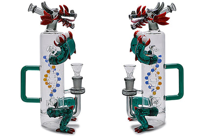 11" Dragon DNA Helix Glass Water Pipe