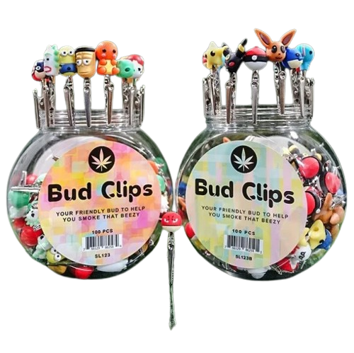 Clip Buddies Metal Clip With Silicone Assorted Characters 100pcs