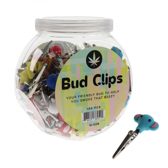 Clip Buddies Metal Clip With Silicone Assorted Characters 100pcs