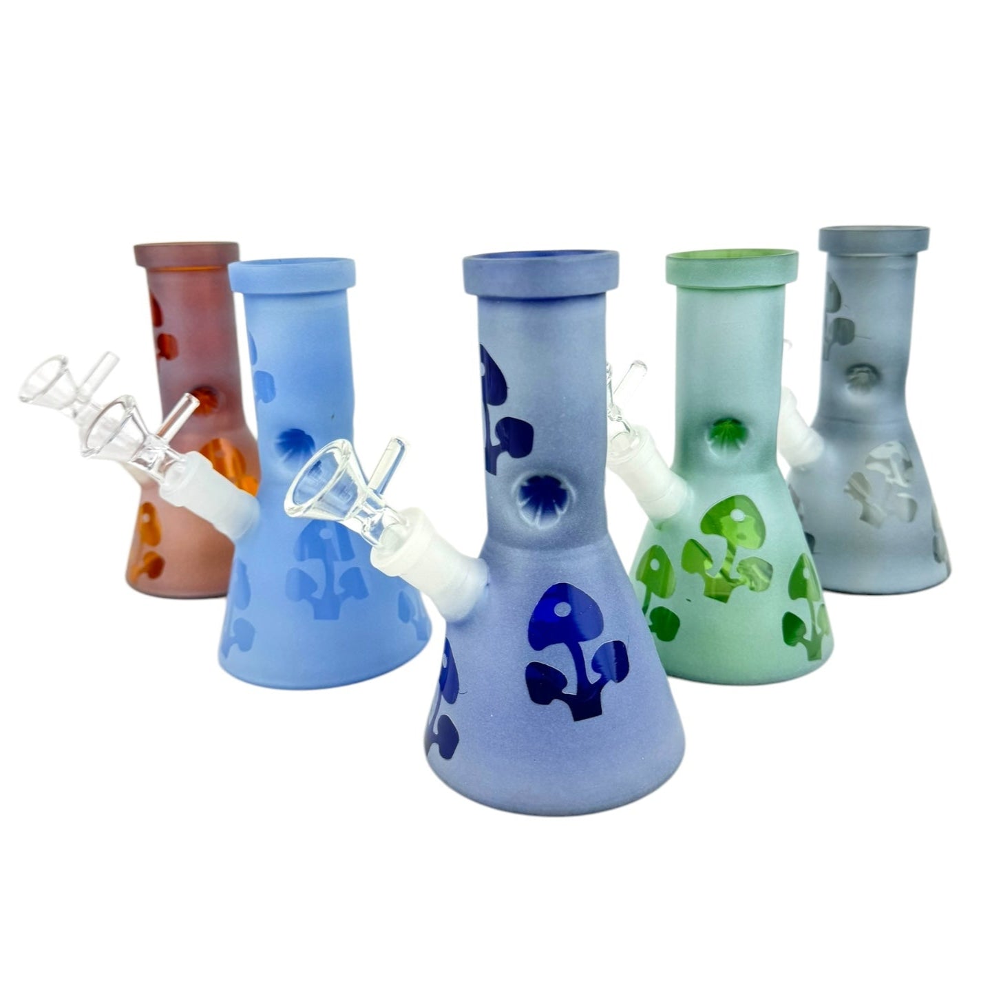 buy Mushroom Pattern Glass Beaker